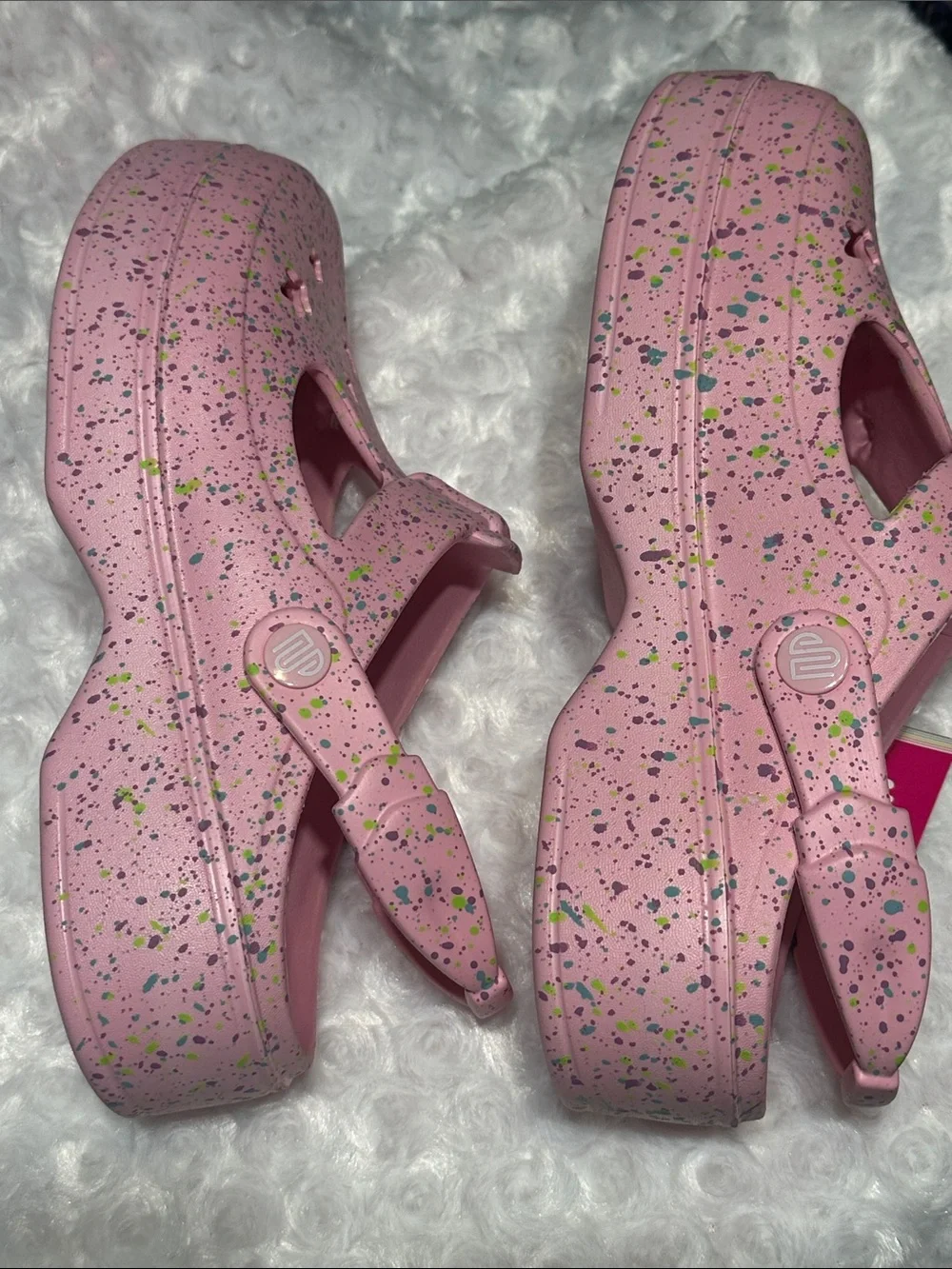 Justice Pink Star-Cut Splash Sandals